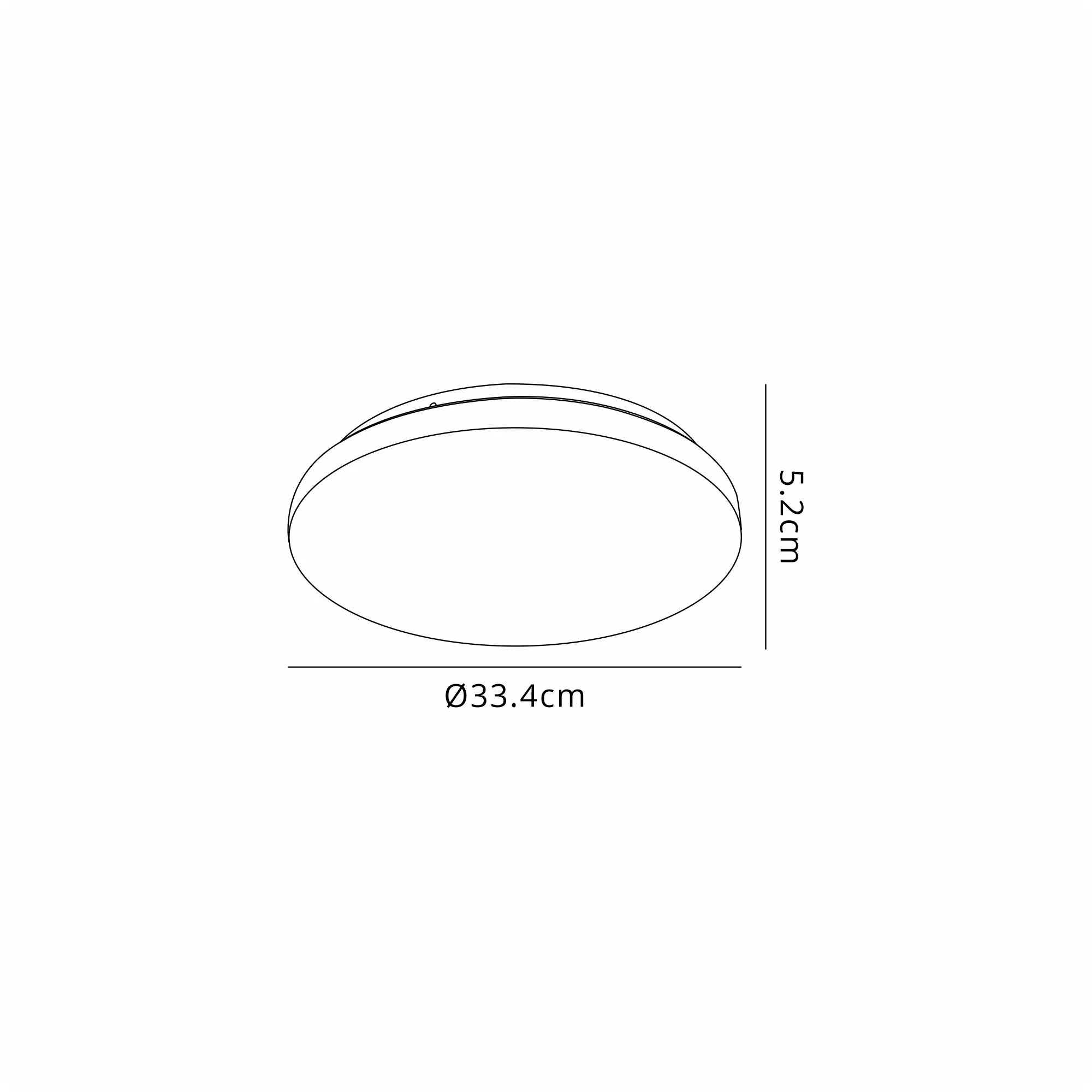 Zero CCT Ceiling 33cm Round, 24W LED, CCT 3000/4000/5000K, White M8693  Mantra Zero CCT